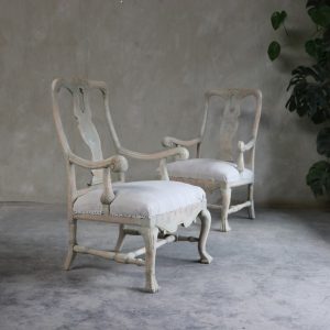Swedish Rococo armchairs