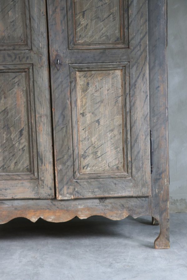 French Folk art cabinet - Image 5