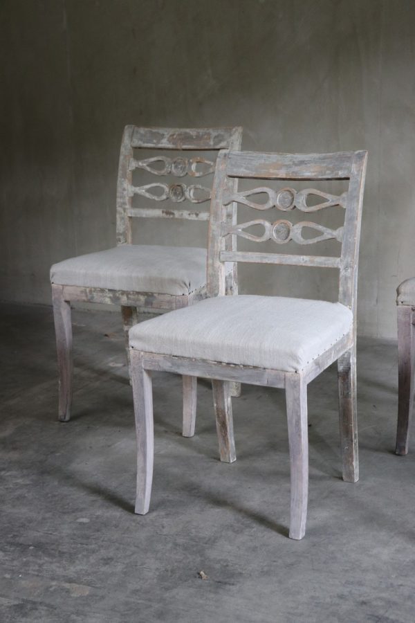 Set of 4 Gustavian chairs - Image 11