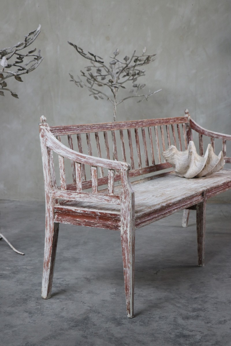 Swedish Gustavian bench - Image 3